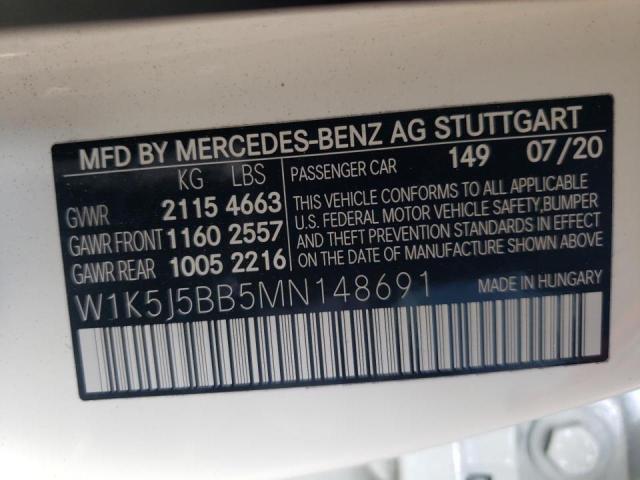 2021 MERCEDES-BENZ CLA AMG 35 W1K5J5BB5MN148691