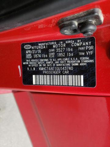 2016 HYUNDAI ACCENT SE KMHCT4AE1GU143740