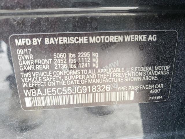 2018 BMW 540 I WBAJE5C55JG918326