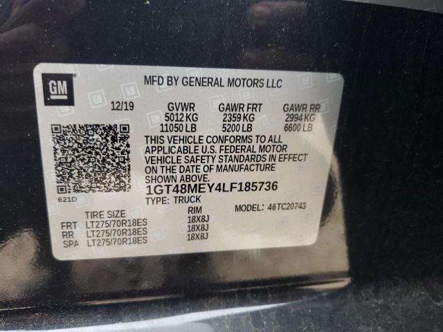 2020 GMC SIERRA C25 1GT48MEY4LF185736