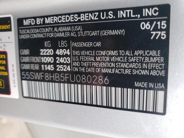 2015 MERCEDES-BENZ C 63 AMG-S 55SWF8HB5FU080286