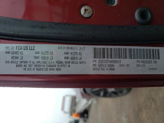 2017 DODGE CHALLENGER 2C3CDZBTXHH588918