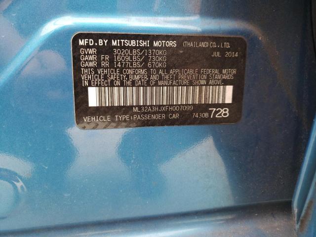 2015 MITSUBISHI MIRAGE DE ML32A3HJXFH007099