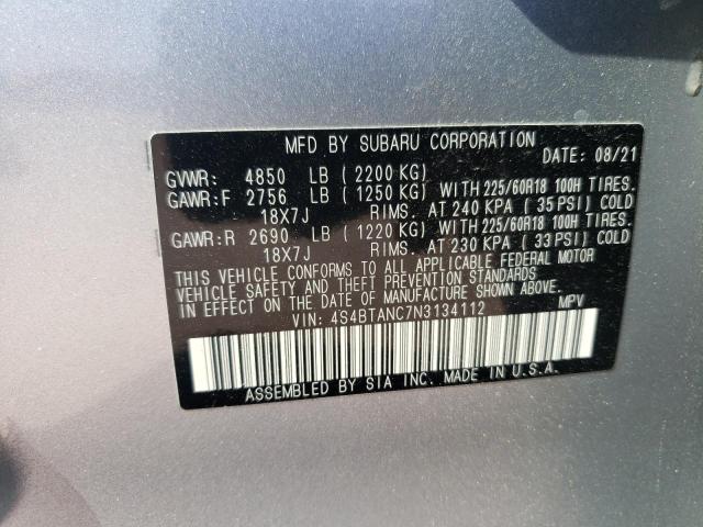 2022 SUBARU OUTBACK LI 4S4BTANC7N3134112