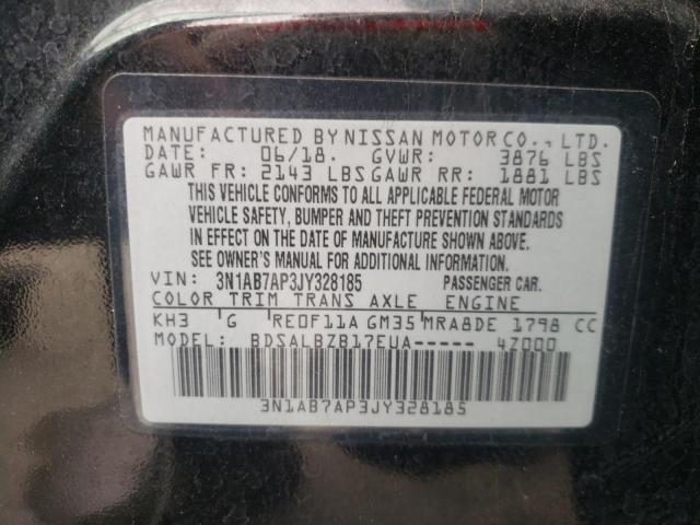 2018 NISSAN SENTRA S 3N1AB7AP3JY328185