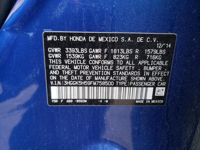 2015 HONDA FIT LX 3HGGK5H59FM758500