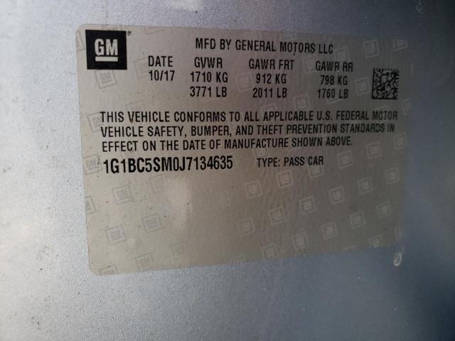 2018 CHEVROLET CRUZE LS 1G1BC5SM0J7134635