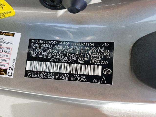 2016 LEXUS RC 350 JTHHE5BC2G5011960