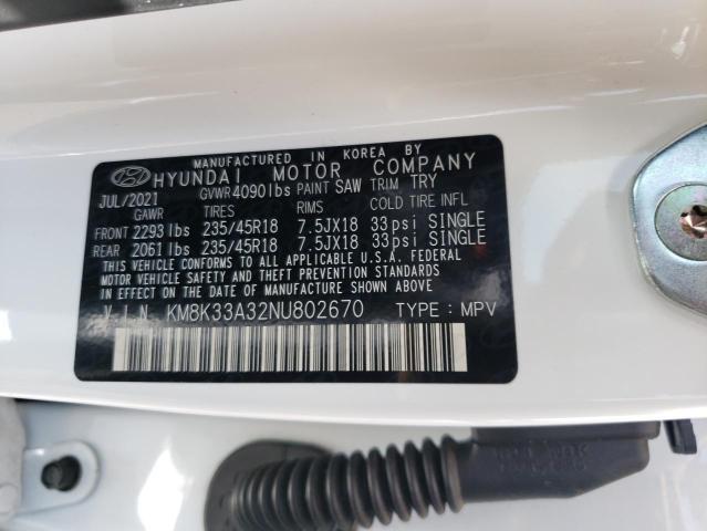 2022 HYUNDAI KONA N LIN KM8K33A32NU802670