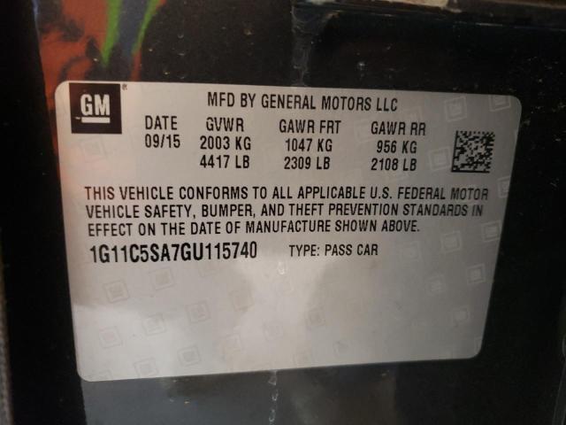 2016 CHEVROLET MALIBU LIM 1G11C5SA7GU115740
