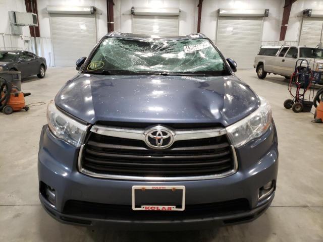 VIN 5TDDKRFH1ES071743 2014 Toyota Highlander, Limited no.9