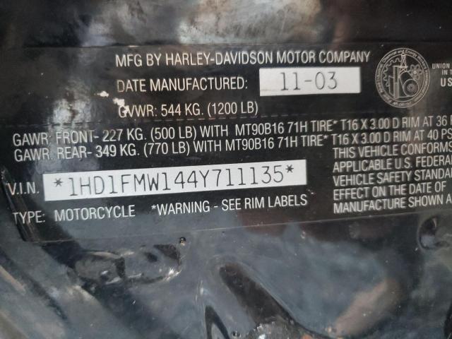 2004 HARLEY-DAVIDSON FLHTPI 1HD1FMW144Y711135