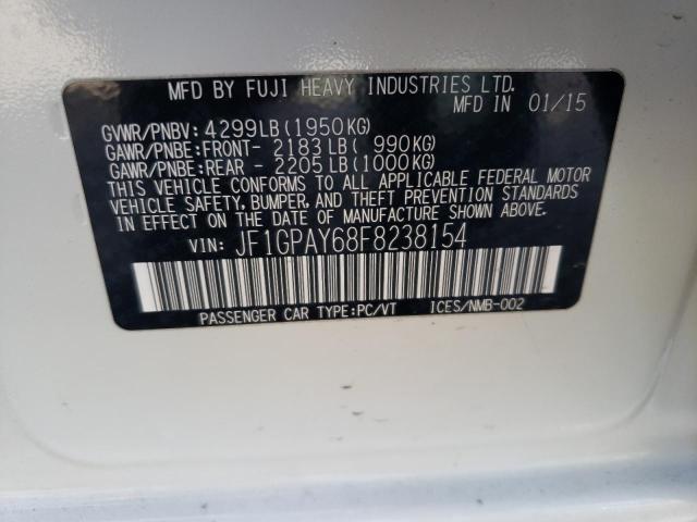 2015 SUBARU IMPREZA SP JF1GPAY68F8238154