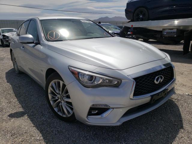 Salvage cars for sale at Las Vegas, NV auction: 2019 Infiniti Q50 Luxe