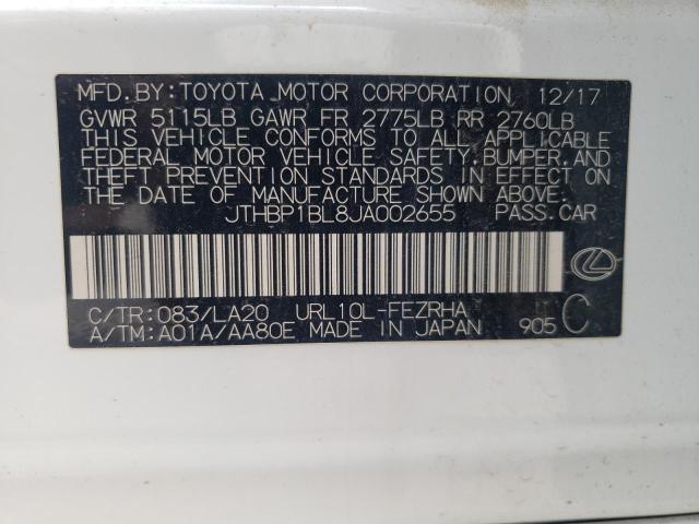 2018 LEXUS GS-F JTHBP1BL8JA002655