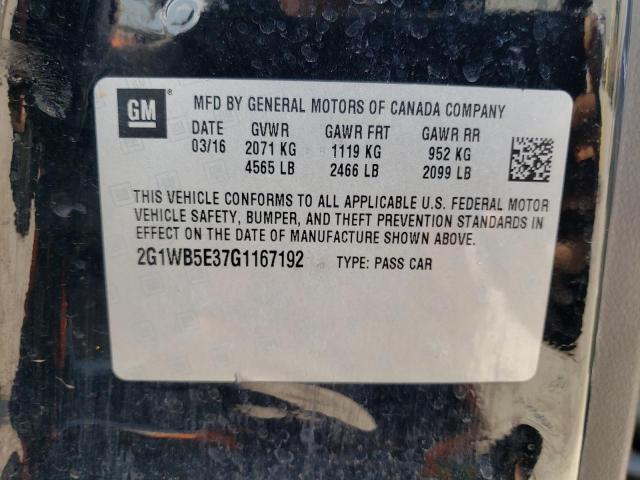 2016 CHEVROLET IMPALA LIM 2G1WB5E37G1167192