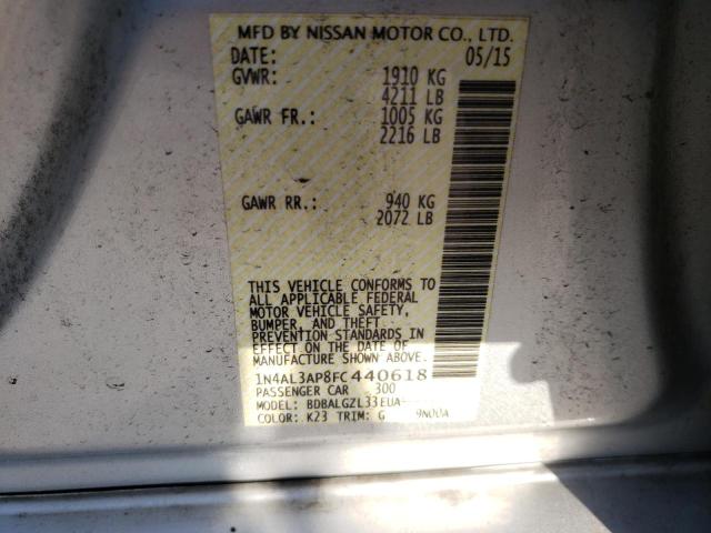 2015 NISSAN ALTIMA 2.5 1N4AL3AP8FC440618
