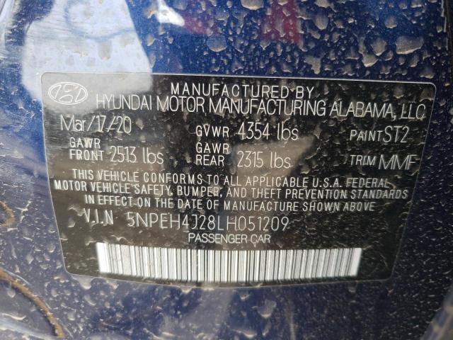 2020 HYUNDAI SONATA LIM 5NPEH4J28LH051209