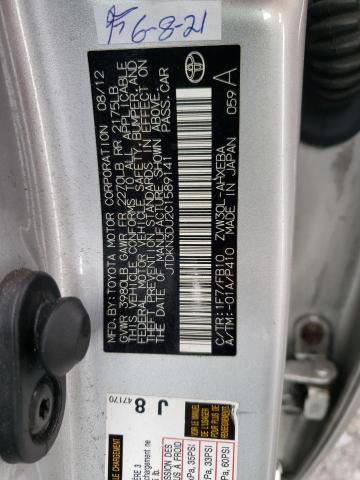 JTDKN3DU2C1589141 Toyota Prius 2012. Фото: 9