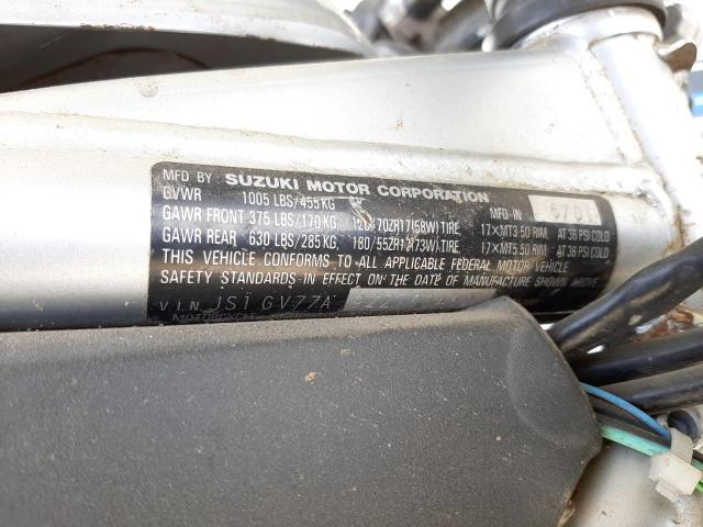 2002 SUZUKI GSF1200 BA JS1GV77A922100462