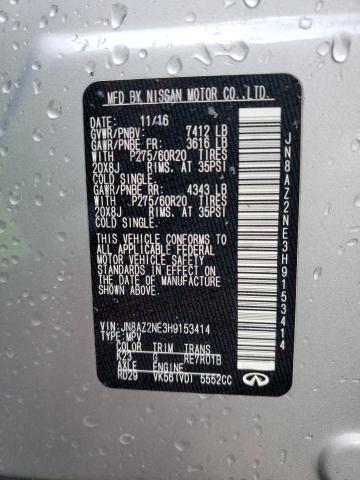2017 INFINITI QX80 BASE JN8AZ2NE3H9153414