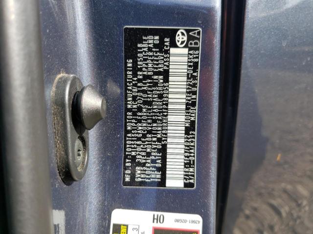 2015 TOYOTA COROLLA L 5YFBURHE4FP189056