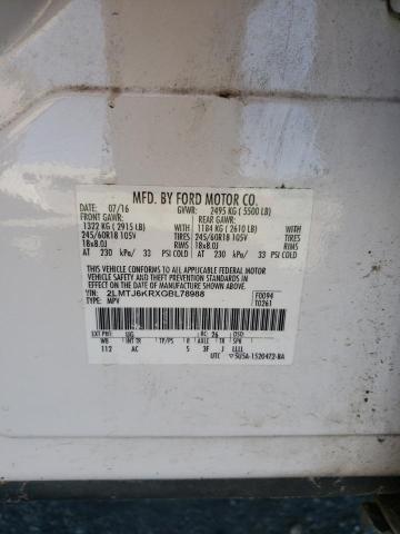 2016 LINCOLN MKX SELECT 2LMTJ6KRXGBL78988