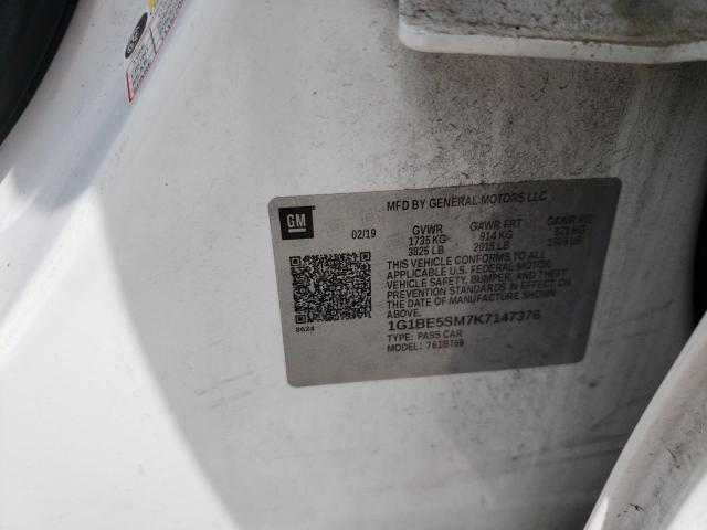 1G1BE5SM7K7147376 Chevrolet Cruze Lt 2019. Фото: 9