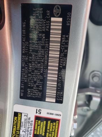 2021 TOYOTA CAMRY LE 4T1C11AK6MU523811