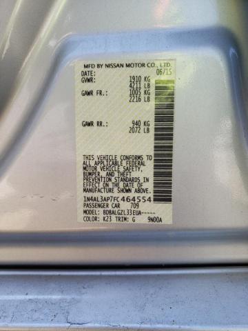 2015 NISSAN ALTIMA 2.5 1N4AL3AP7FC464554