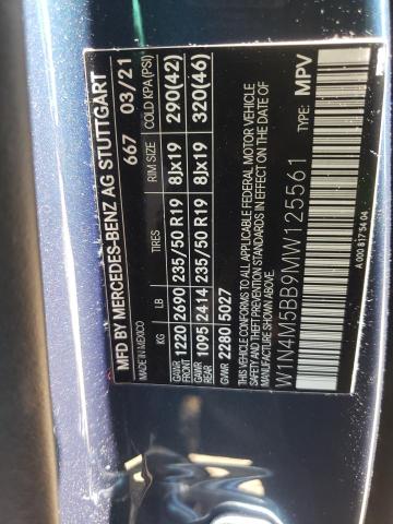 2021 MERCEDES-BENZ GLB AMG 35 W1N4M5BB9MW125561