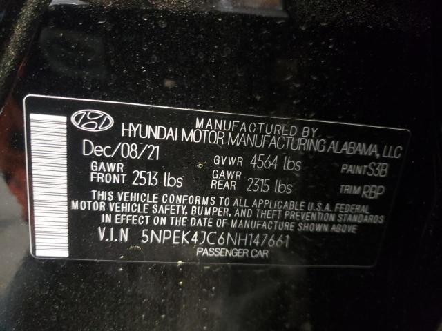 2022 HYUNDAI SONATA N L 5NPEK4JC6NH147661