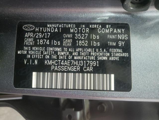 2017 HYUNDAI ACCENT SE KMHCT4AE7HU317991