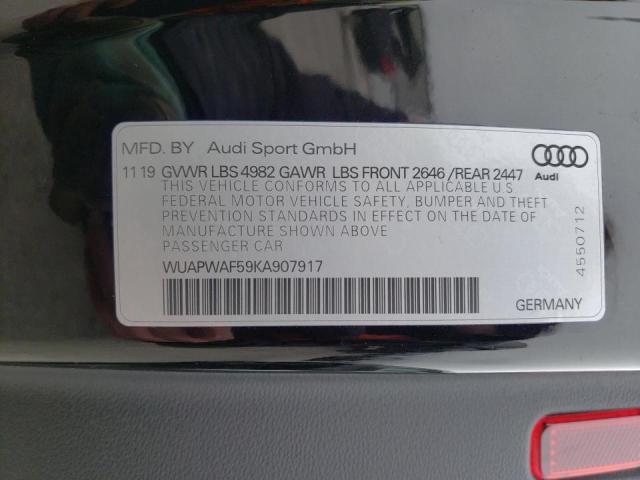 2019 AUDI RS5 WUAPWAF59KA907917