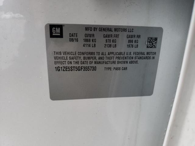 2016 CHEVROLET MALIBU LT 1G1ZE5ST5GF355730