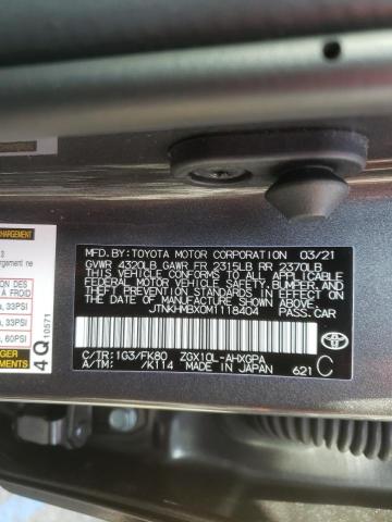 2021 TOYOTA C-HR XLE JTNKHMBX0M1118404