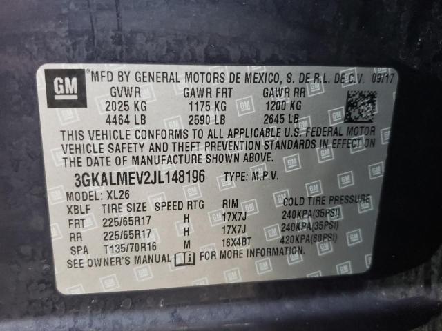 2018 GMC TERRAIN SL 3GKALMEV2JL148196