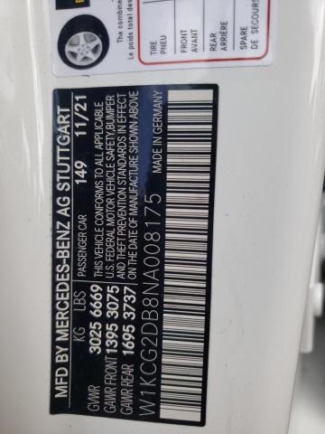 2022 MERCEDES-BENZ EQS 450 W1KCG2DB8NA008175