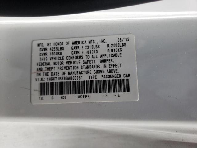 2016 HONDA ACCORD EXL 1HGCT1B89GA000081