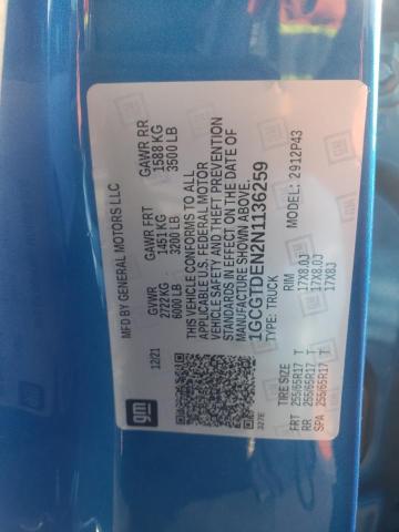 2022 CHEVROLET COLORADO Z 1GCGTDEN2N1136259
