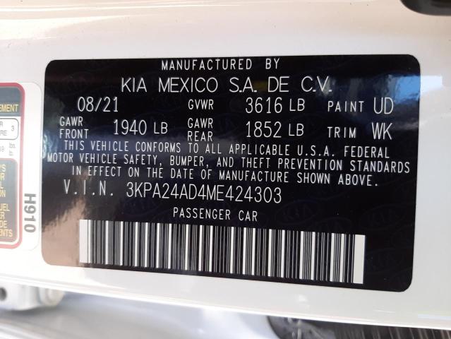 2021 KIA RIO LX 3KPA24AD4ME424303