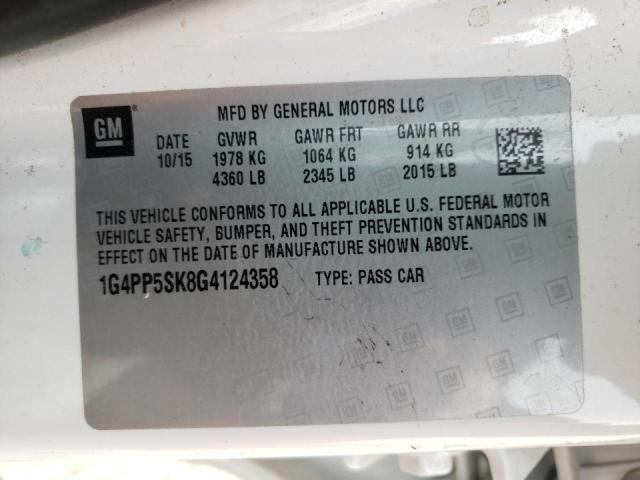 2016 BUICK VERANO 1G4PP5SK8G4124358