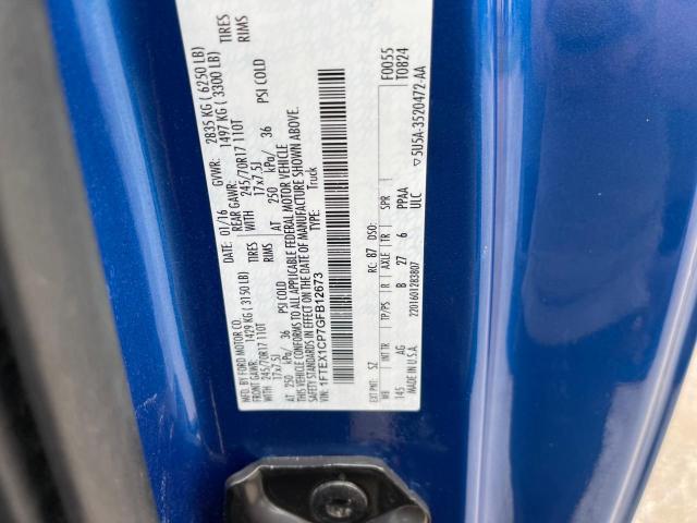 1FTEX1CP7GFB12673 Ford F150 Super 2016. Фото: 9