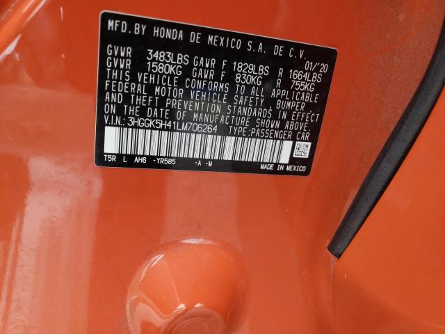 2020 HONDA FIT LX 3HGGK5H41LM706264