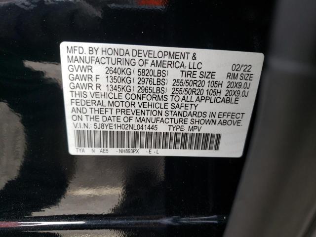 2022 ACURA MDX A-SPEC 5J8YE1H02NL041445