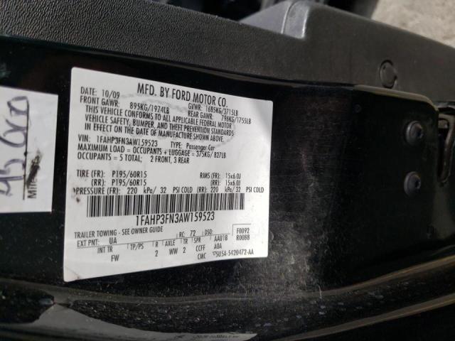 1FAHP3FN3AW159523 Ford Focus Se 2010. Фото: 9