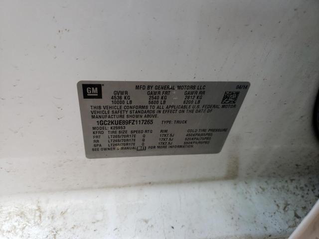 2015 CHEVROLET SILVERADO 1GC2KUE89FZ117265