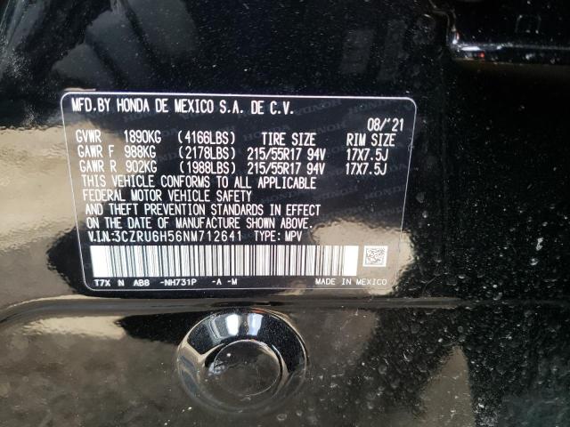2022 HONDA HR-V EX 3CZRU6H56NM712641