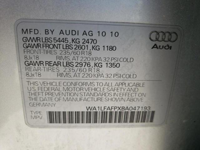 WA1LFAFPXBA047193 Audi Q5 2011. Фото: 9