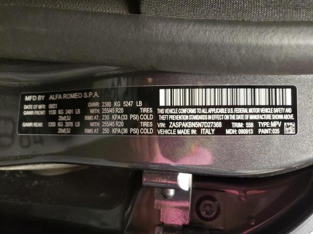 ZASPAKBN5N7D27368 Alfa Romeo Stelvio Ti 2022. Фото: 9